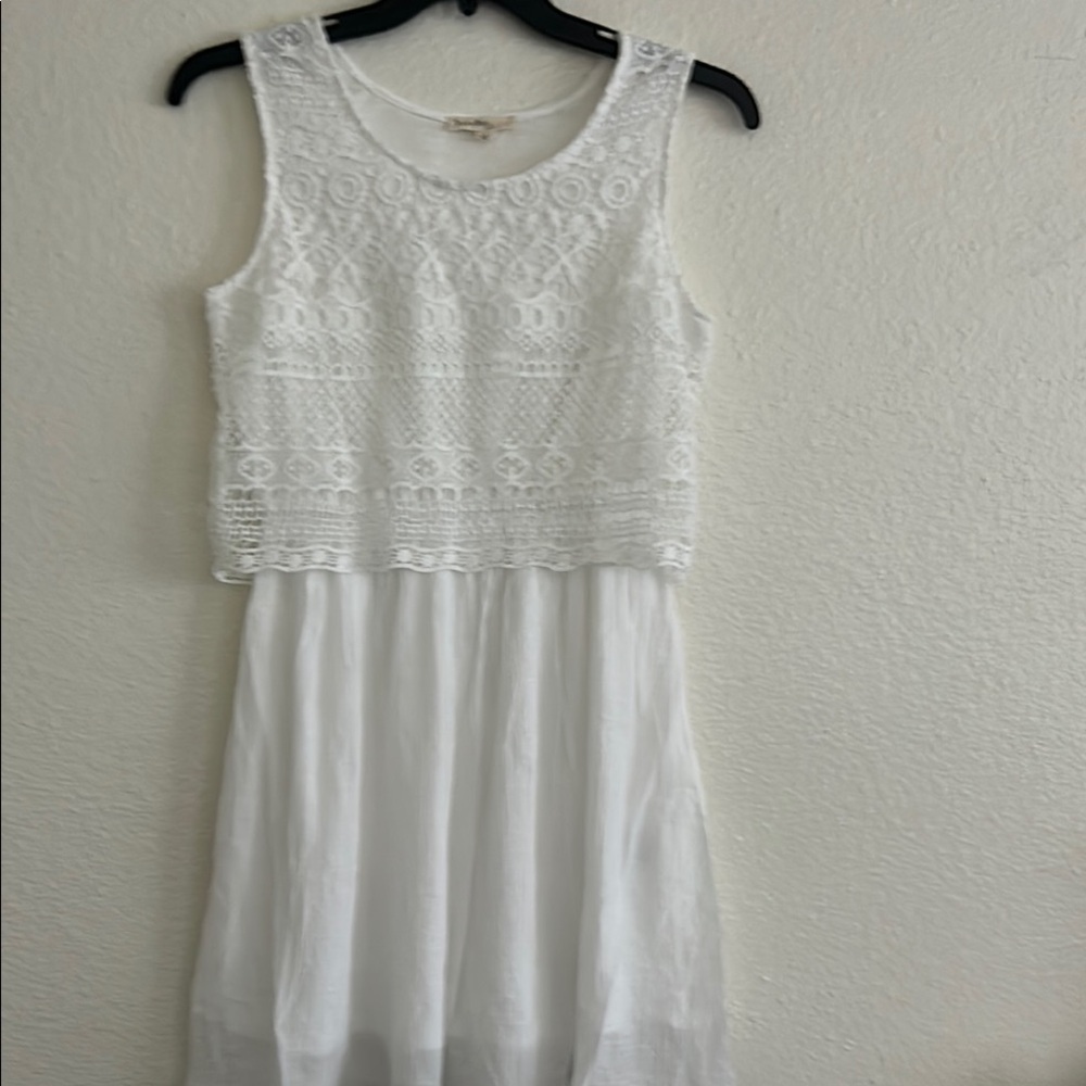 Rebellion White Lace Midi Dress